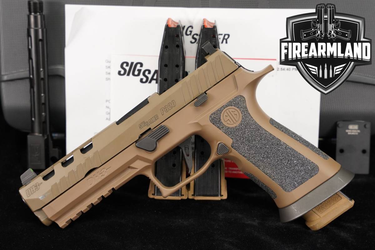 Sig Sauer P320-XFIVE Custom Works DH3 9mm P 320 +3 MAGS, ORIG CASE