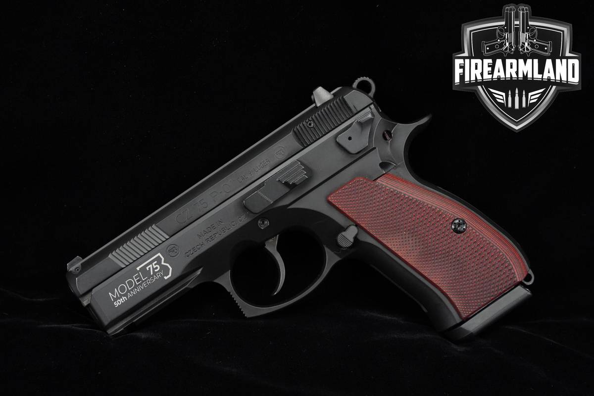 LIMITED CZ 75 P-01 50th Anniversary 9mm 3.75" CZ75 P01 +2 MAGS & ORIG CASE