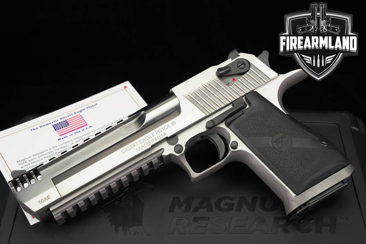 Magnum Research Desert Eagle Mark XIX 50AE Stainless W/ Integral Brake