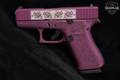 Shark Coast Tactical Glock 43X Glocks N Roses – Black Cherry 9mm Luger Black Cherry Cerakote in Very Good Condition Image 3