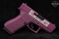 Shark Coast Tactical Glock 43X Glocks N Roses – Black Cherry 9mm Luger Black Cherry Cerakote in Very Good Condition Image 4