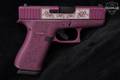 Shark Coast Tactical Glock 43X Glocks N Roses – Black Cherry 9mm Luger Black Cherry Cerakote in Very Good Condition Image 5