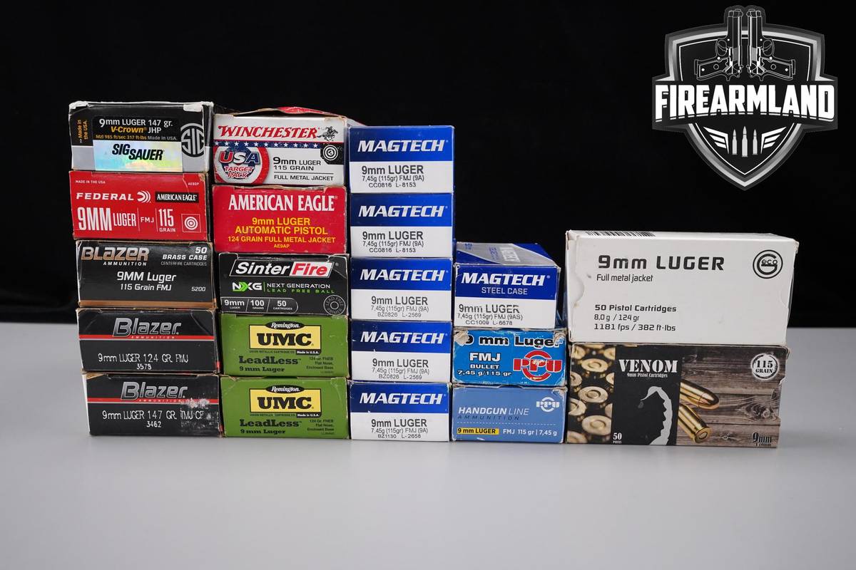 1000 RDS! 9mm Ammo 9-mm