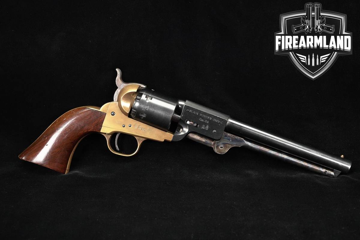 Navy Arms Co 1851 Brass Frame '.36' Blackpowder 7.5" Blued