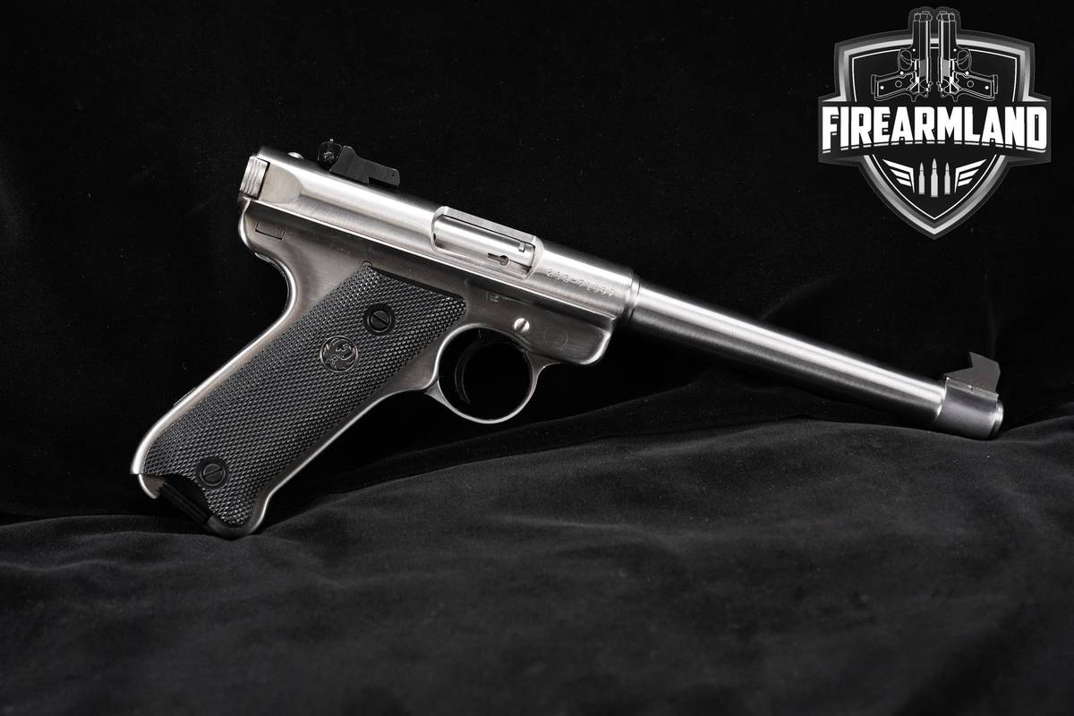 Ruger Mark II Target 22LR 6.88" Satin Brushed Stainless MK-2 MK2 +ORIG BOX