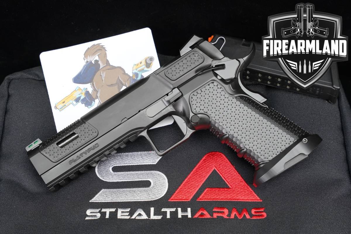 Stealth Arms Platypus 1911 9mm RMR OPTIC CUT Footprint+2 MAGS, ORIG CASE