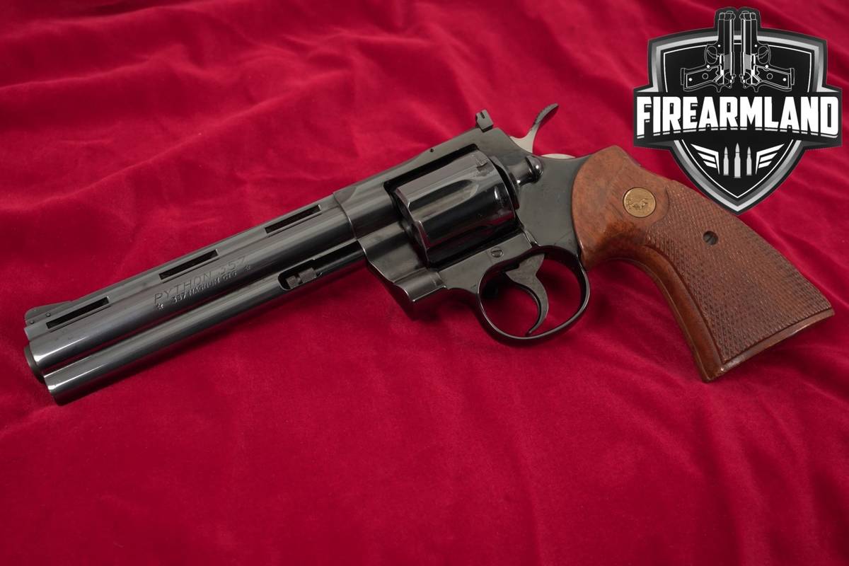 1975 Colt Python 357 Magnum 6" Blued DA/SA SNAKE GUN VENT-RIB