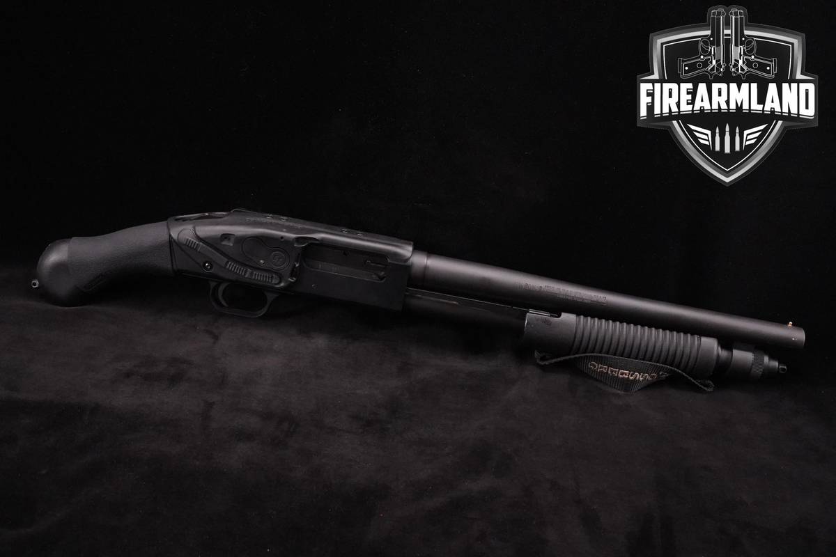Mossberg 590 Shockwave Laser Saddle 12-Gauge 14" Matte Blued