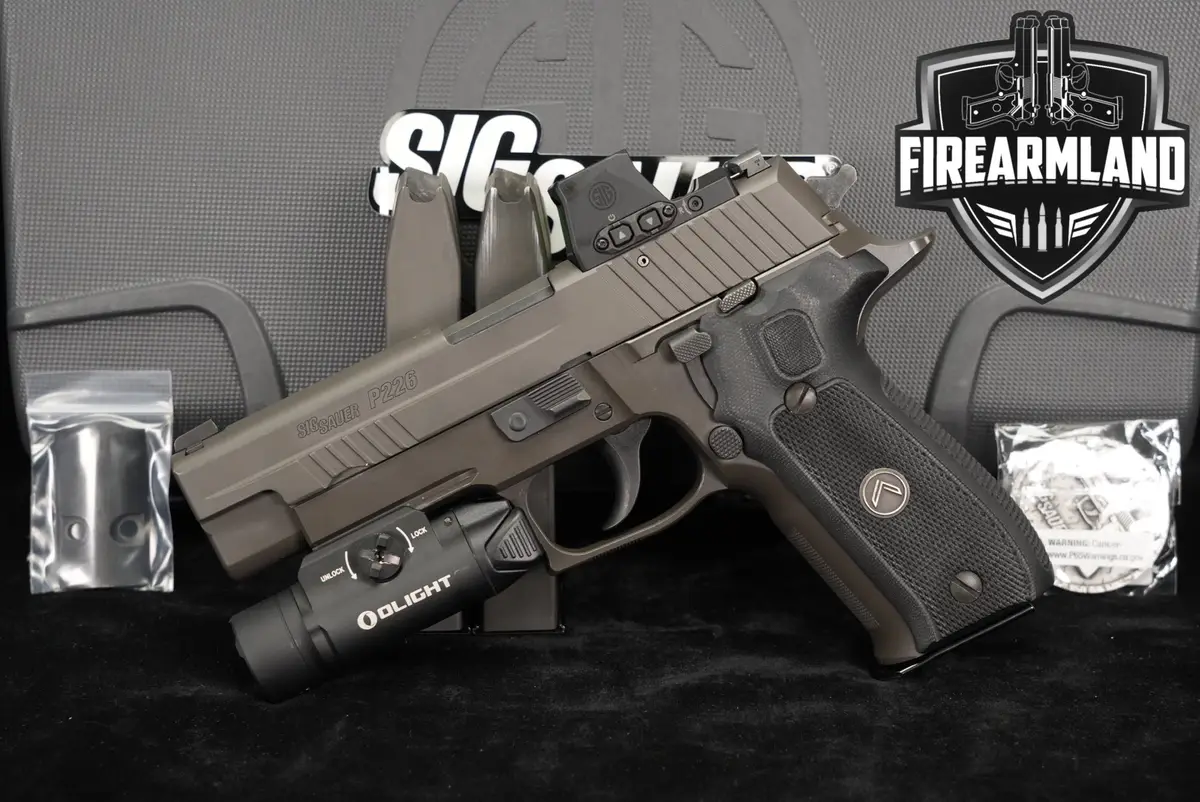 Sig Sauer P226 Legion R2 9mm 4.4 P-226 +3 MAGS, ORIG CASE, ROMEO OPTICS