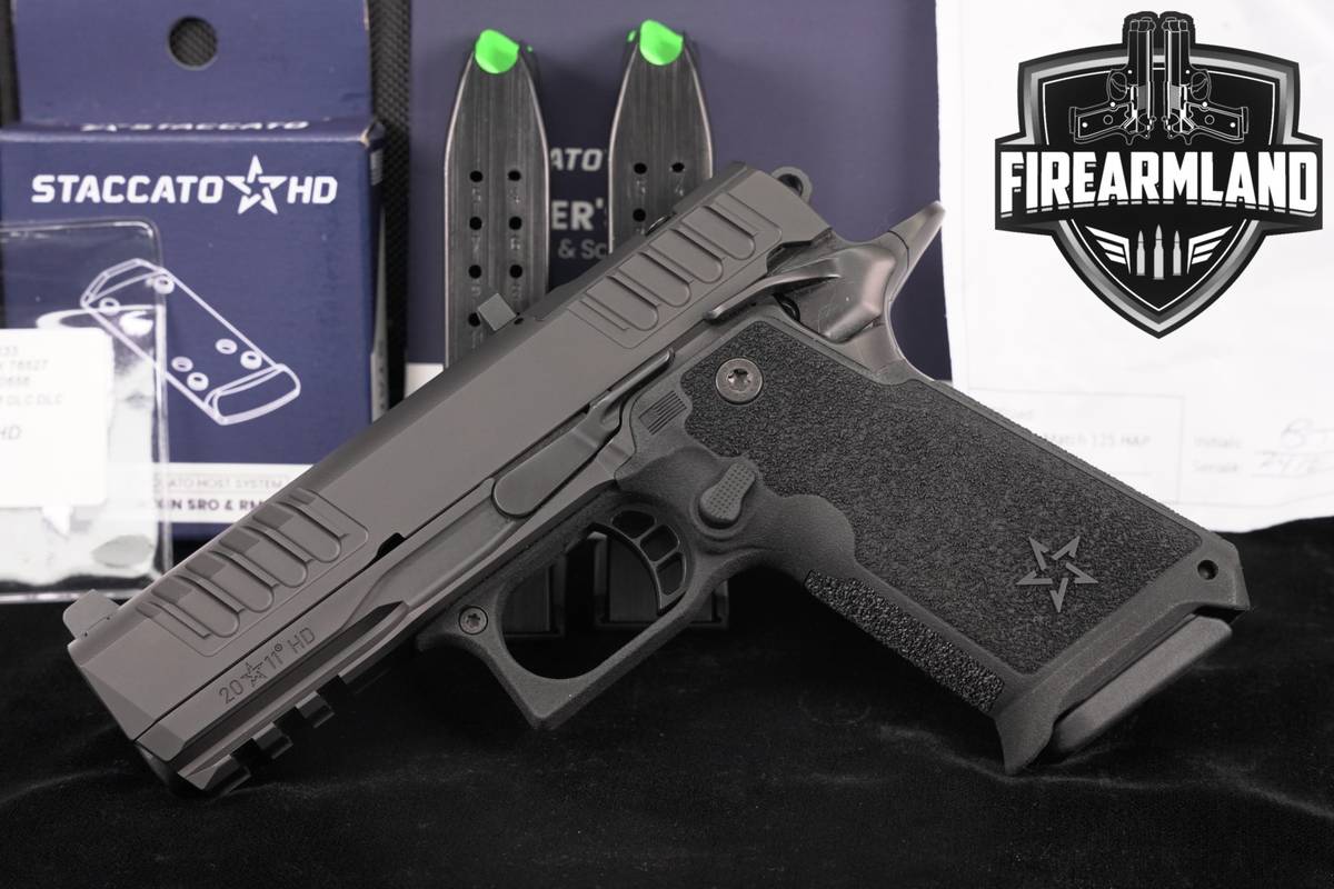 Staccato P4 HD 9mm Optics-Ready STI 1911 2011 +3 MAGS & ORIG CASE