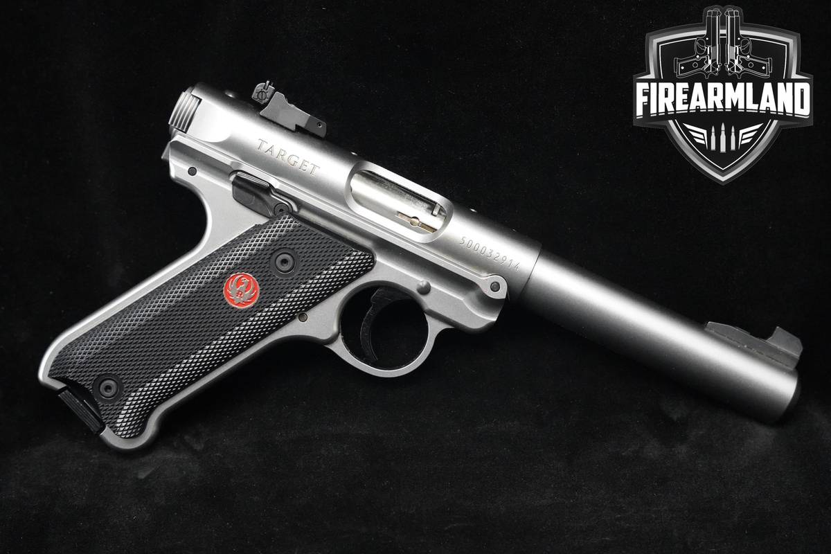 Ruger Mark IV Target 22LR Matte Stainless Ruger-Mark IV +3 MAGS & ORIG BOX