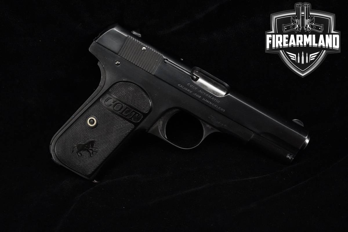 1921 Colt Model 1908 Pocket Hammerless Type III 380-ACP 3.75" Blued M1908