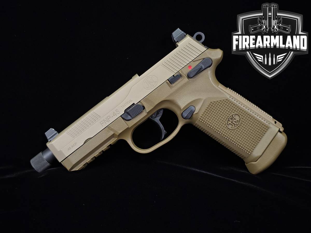 FN FNP-45 Tactical 45ACP 5.3" FDE +3 MAGS