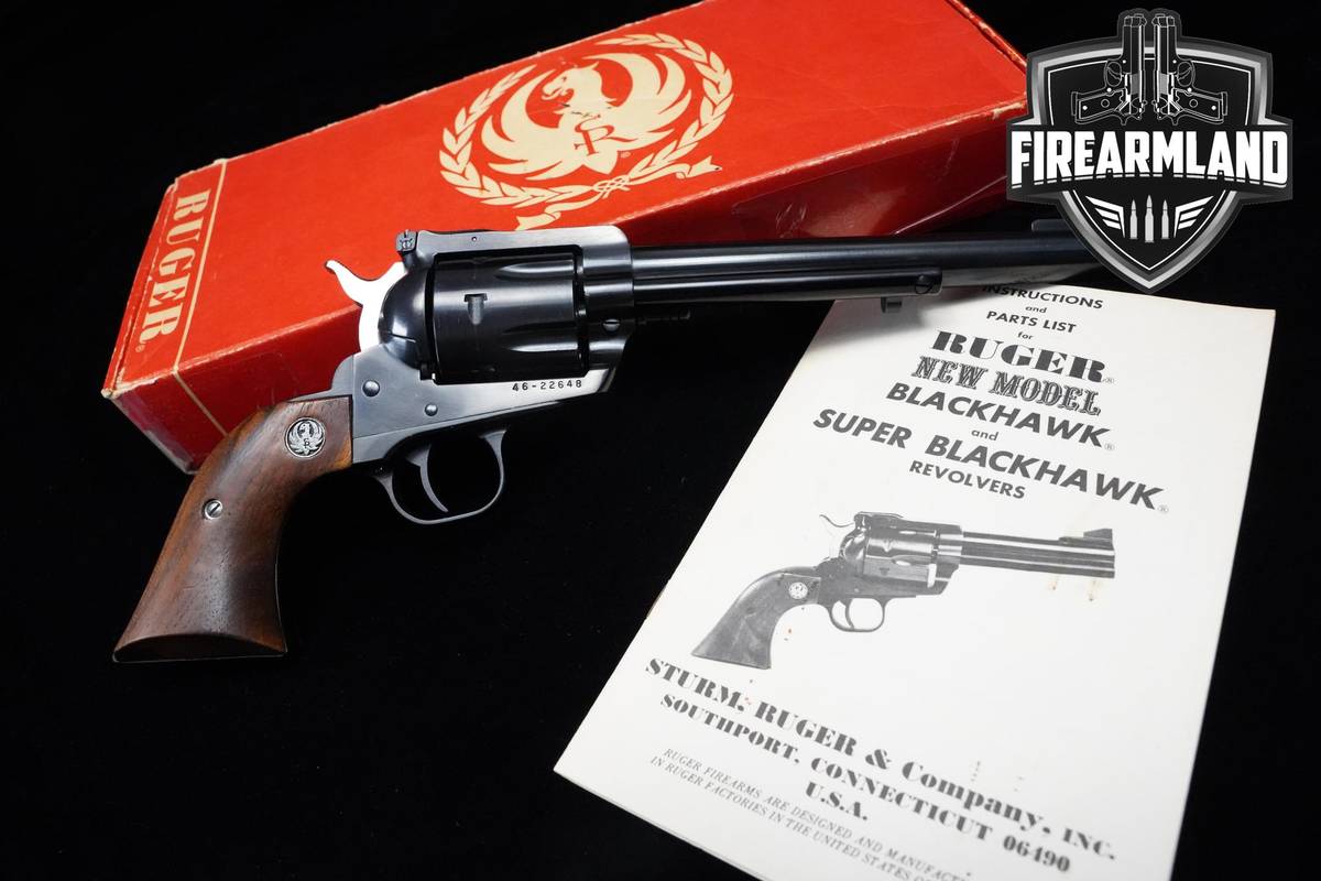 1976 Ruger New Model Blackhawk 45 Colt Blued Ruger-Blackhawk +ORIG BOX