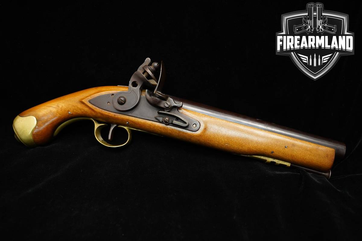 Korea Tower-Pattern Flintlock Pistol 69 Caliber 9" Blued & Hardwood