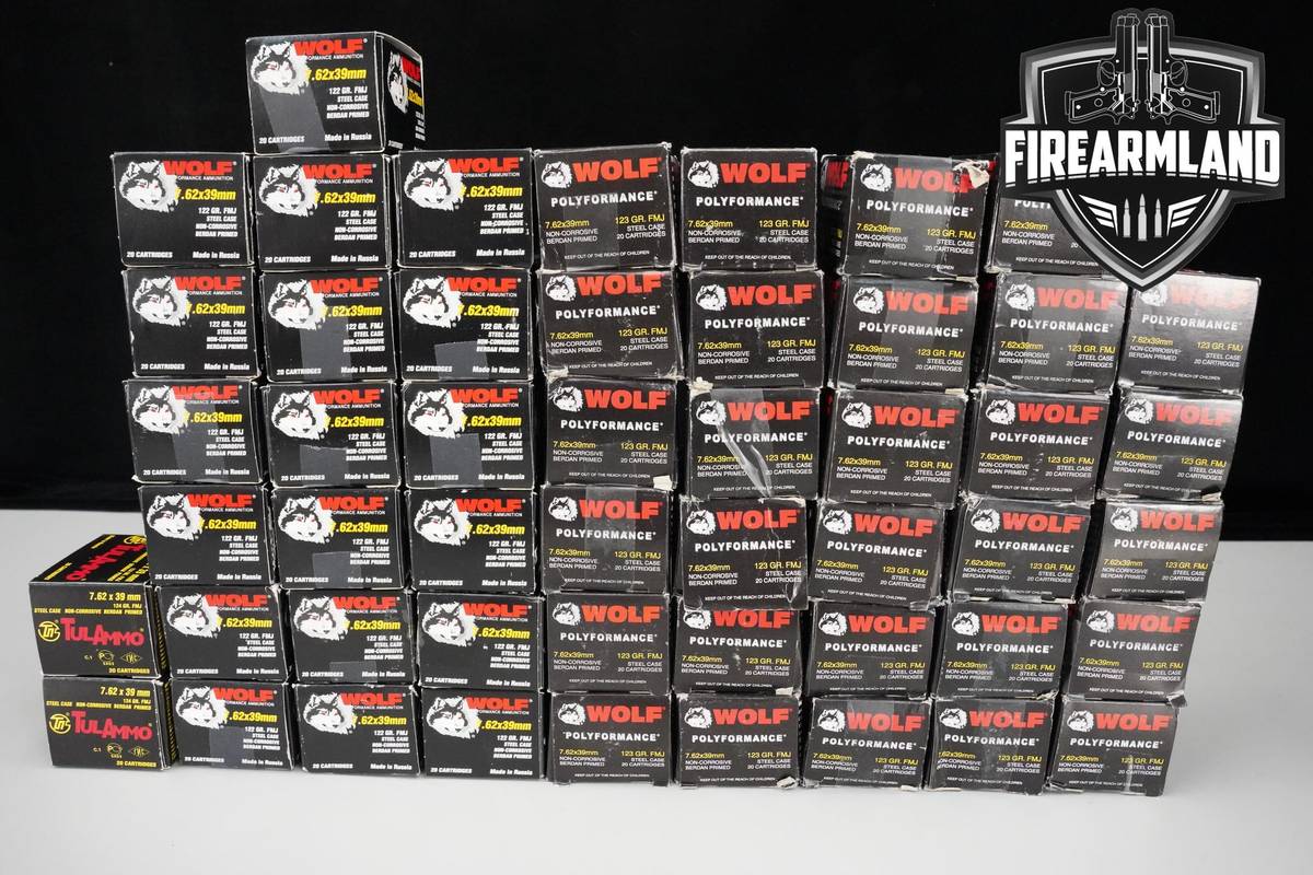 7.62x39 Ammo 762x39 Ammunition 1000 ROUNDS
