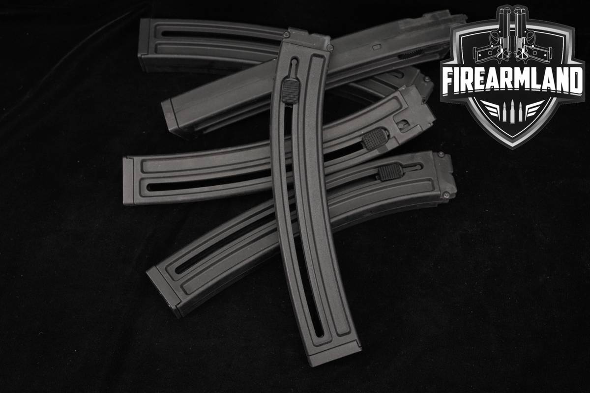 FIVE 5x Walther HK MP5 25 Round Magazines .22 LR MP 5 Mags