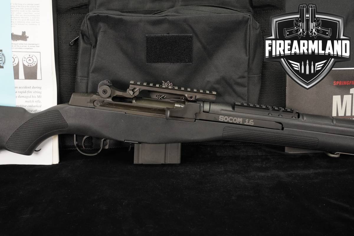 Springfield Armory M1A SOCOM 16 308 Winchester SADLAK MOUNT M1-A +ORIG CASE