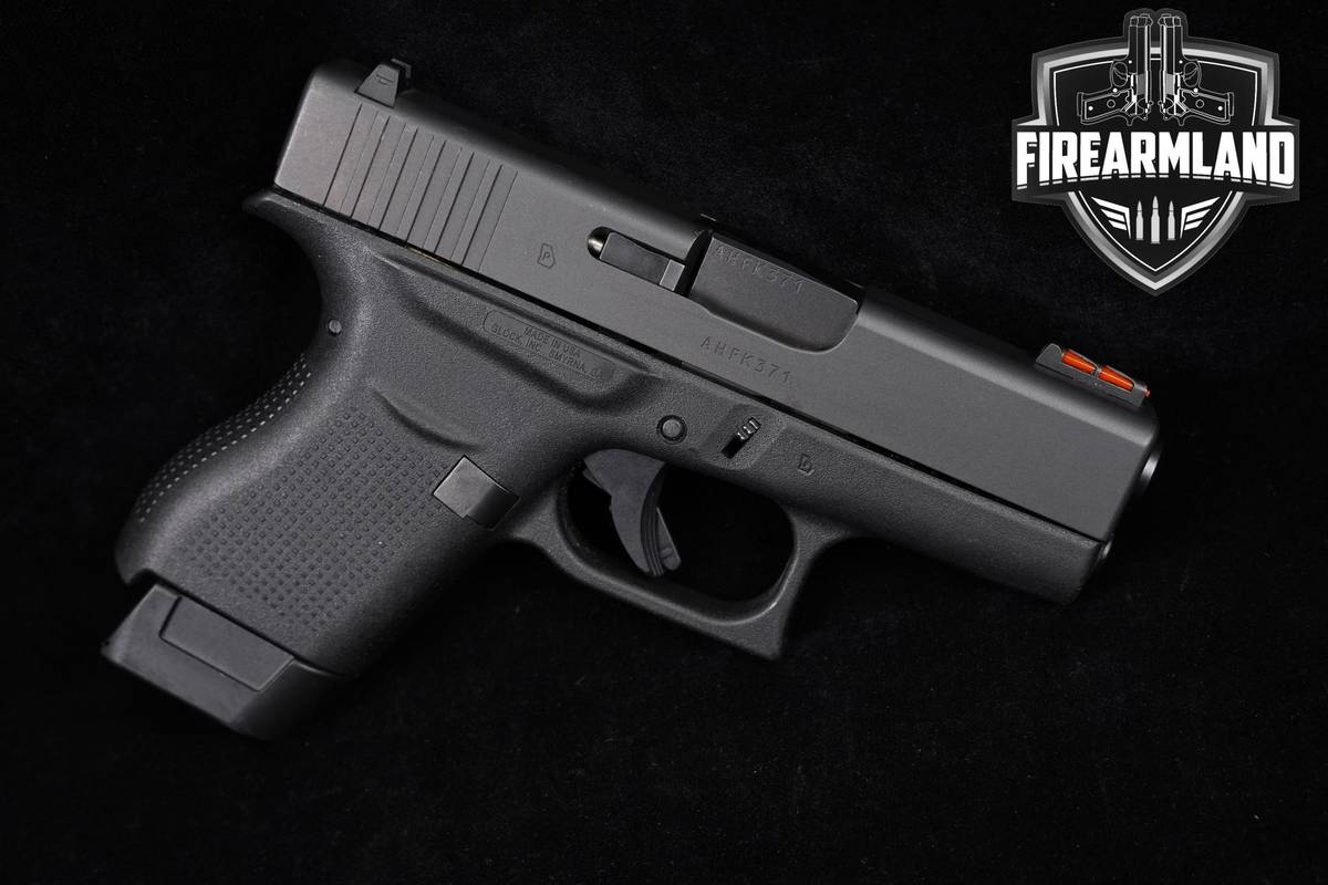 Glock 43 Slimline 9mm G43 +5 MAGS, ORIG CASE & HOLSTER