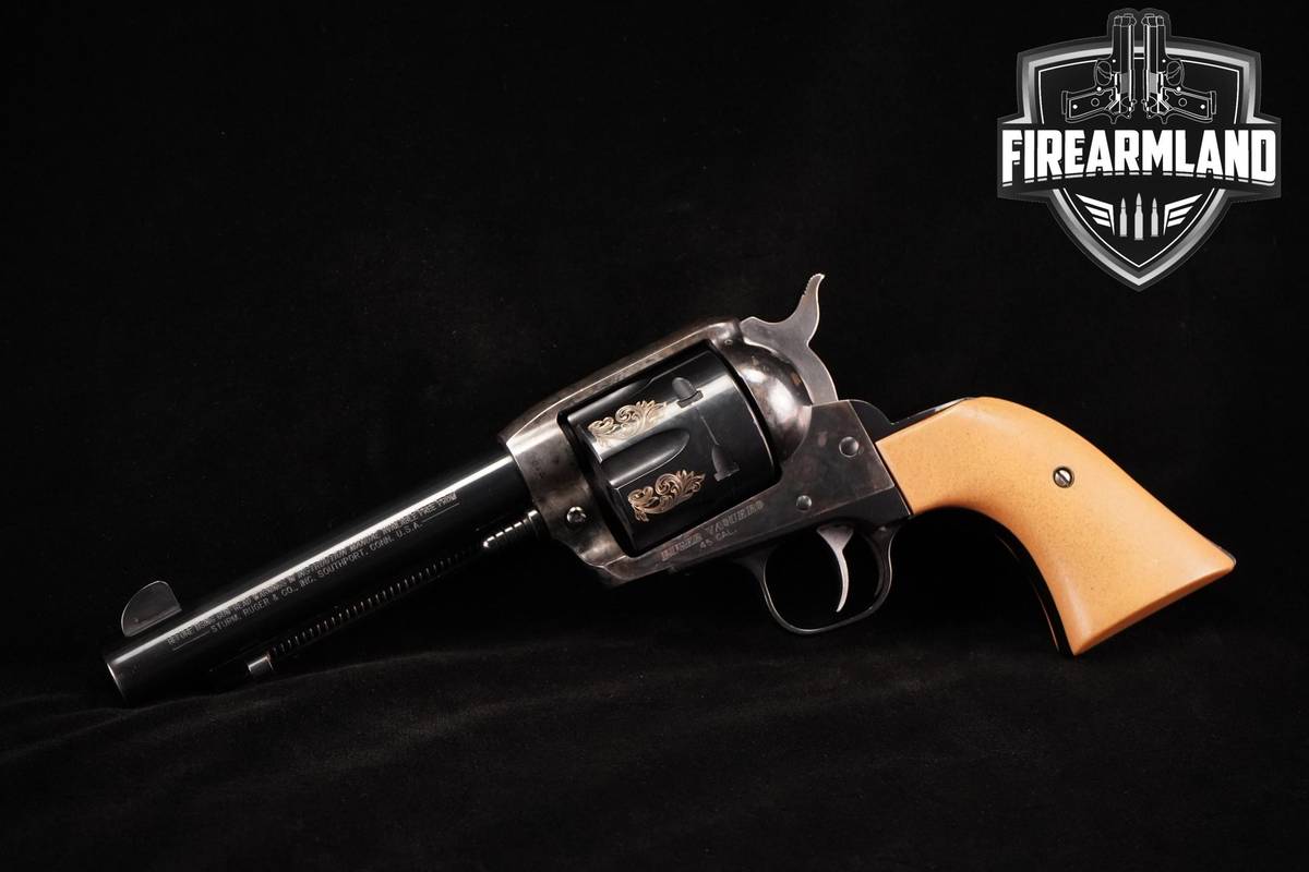 ENGRAVED 1997 Ruger Vaquero 45-Colt 5.5" Blued-Case Hardened Ruger-Vaquero