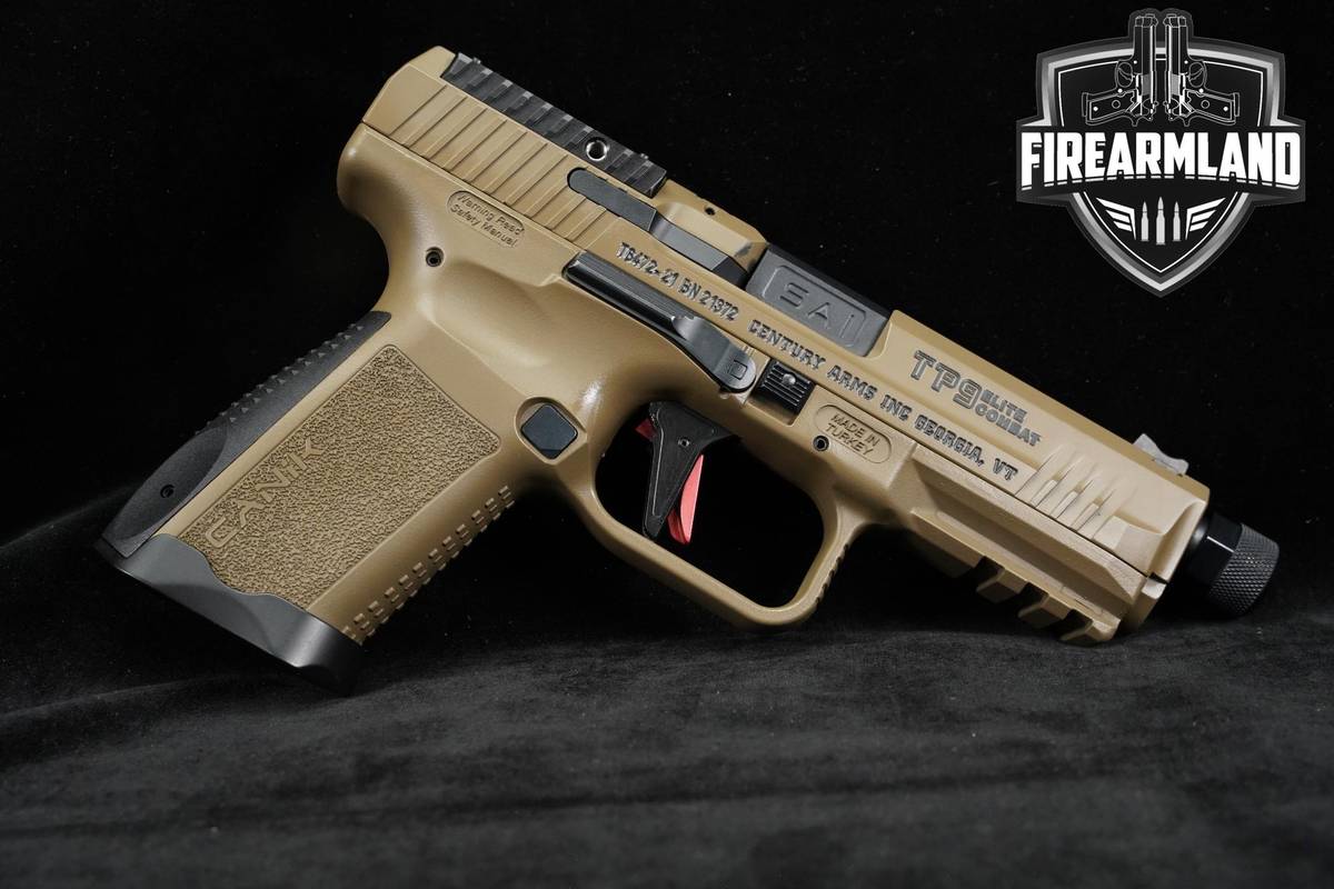 Canik TP9 Elite Combat 9mm 4.73" FDE Optic-Ready Match-Grade +ORIG CASE
