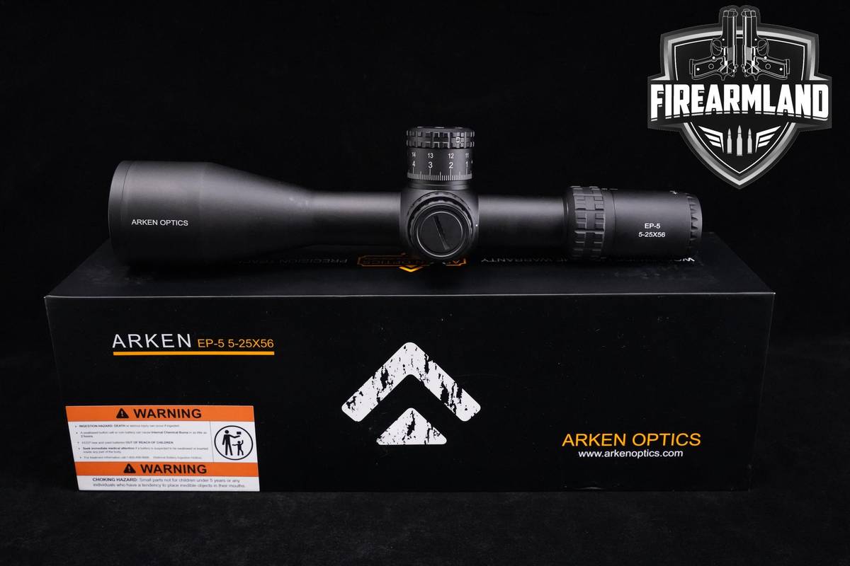 SCOPE Arken Optics EP-5 5-25x56 FFP VPR MIL EP5 +ORIG BOX