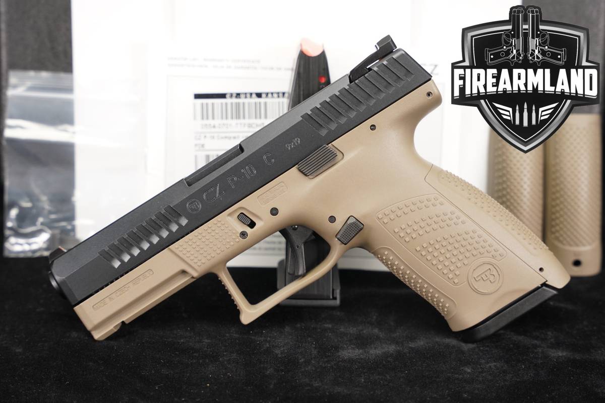 CZ P-10 C 9mm 4.02" Two-Tone Black & FDE P10C P10 +2 MAGS & ORIG CASE