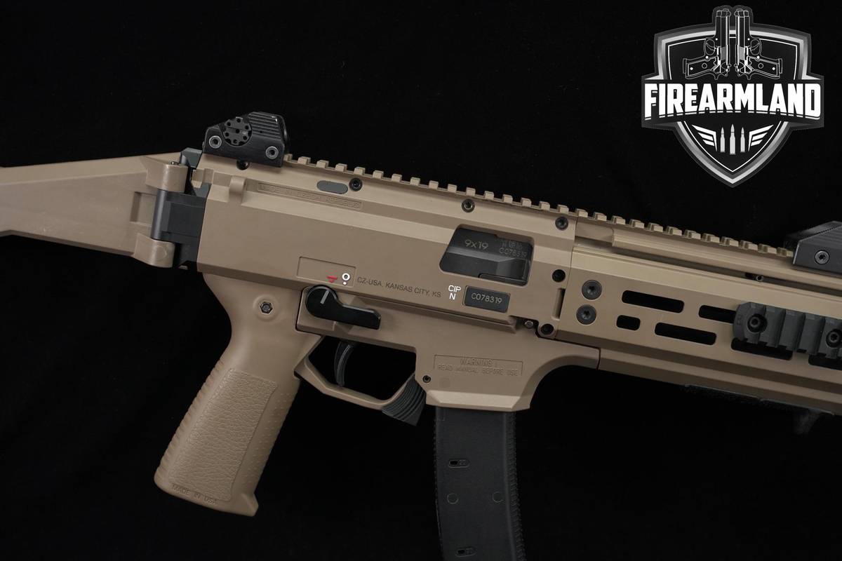 CZ Scorpion EVO 3 S1 PISTOL 9mm 7.72" FDE & Black +5 MAGS