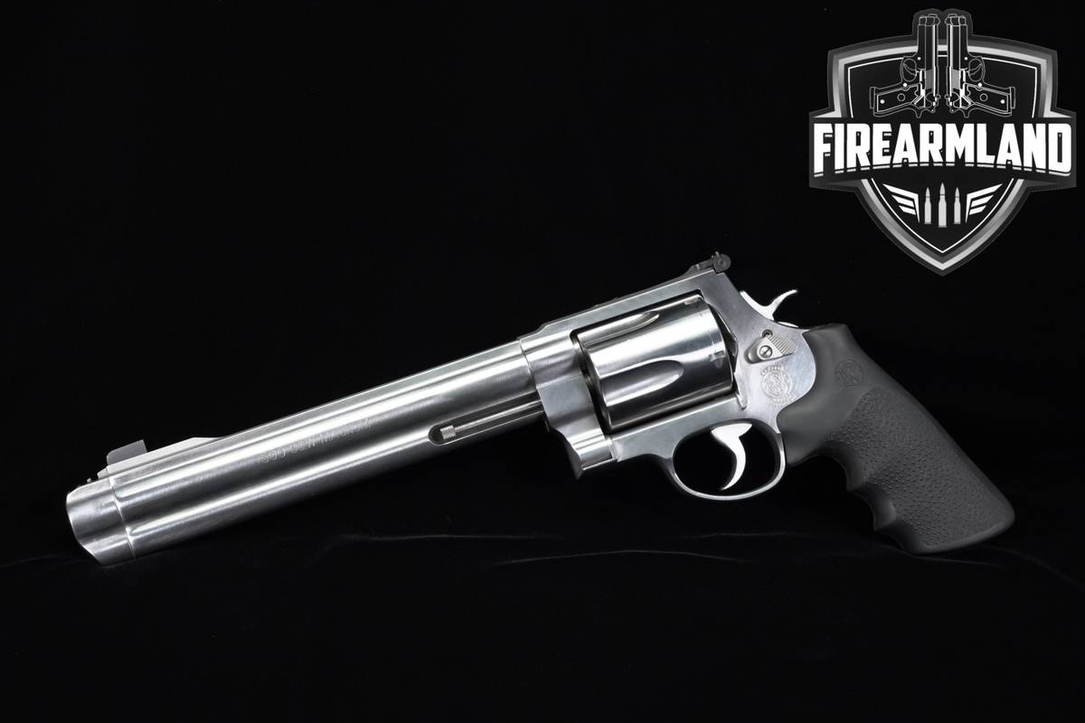 Smith & Wesson Model 500 S&W-Magnum 8.38" Satin Stainless +ORIG CASE