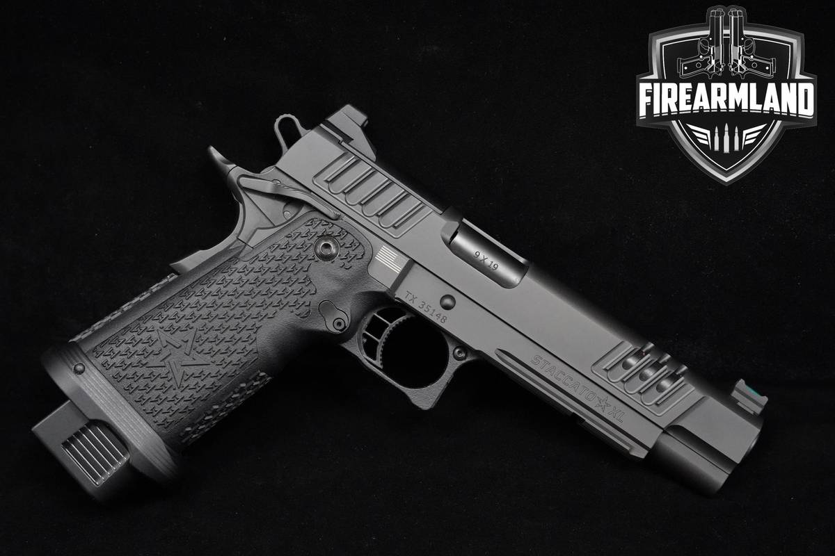 Staccato (STI) XL 9mm 5.4" Black DLC Staccato-XL-2011 +3 MAGS & ORIG CASE