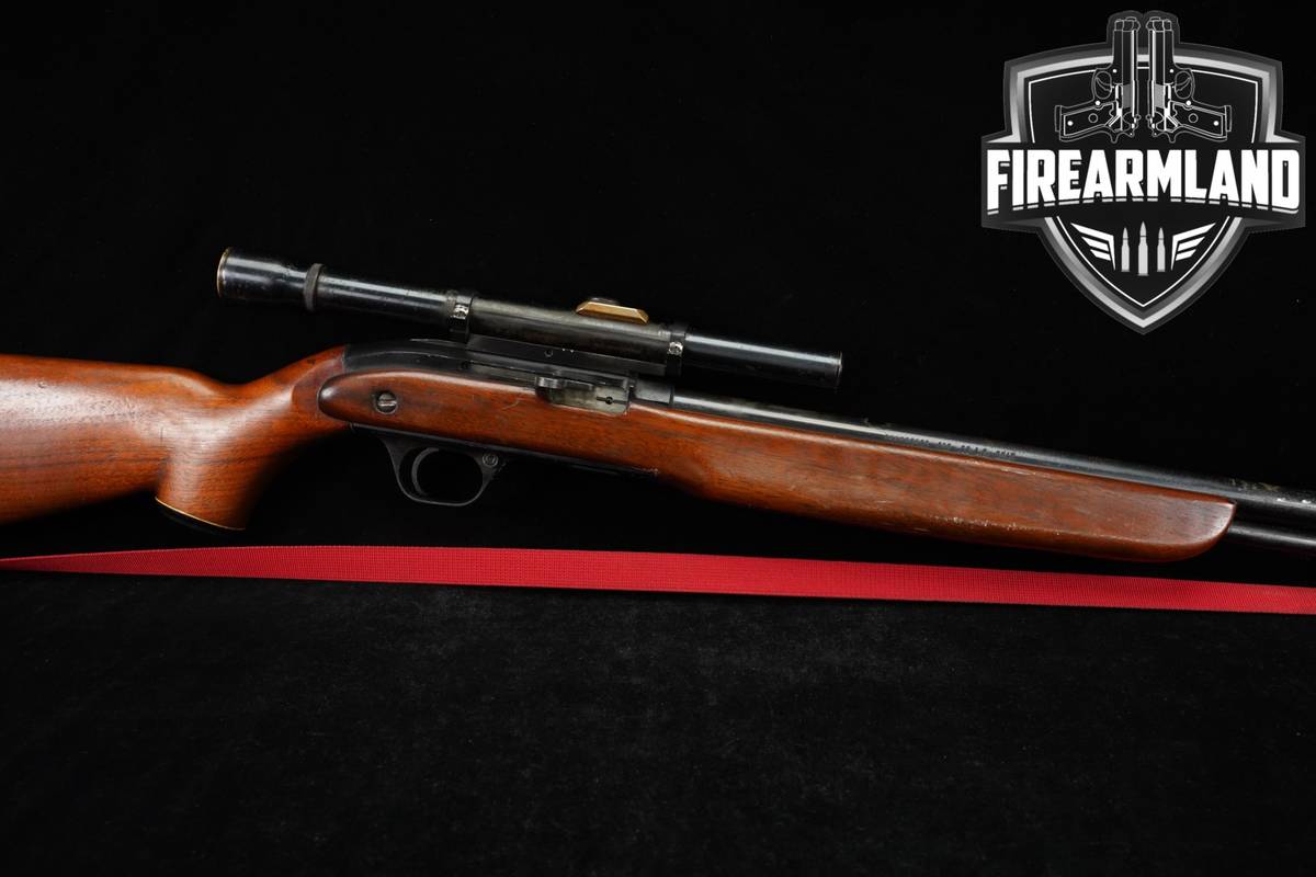 J.C Higgins JC Model 30 22LR 24" Blued & Hardwood HIGH STANDARD + SCOPE