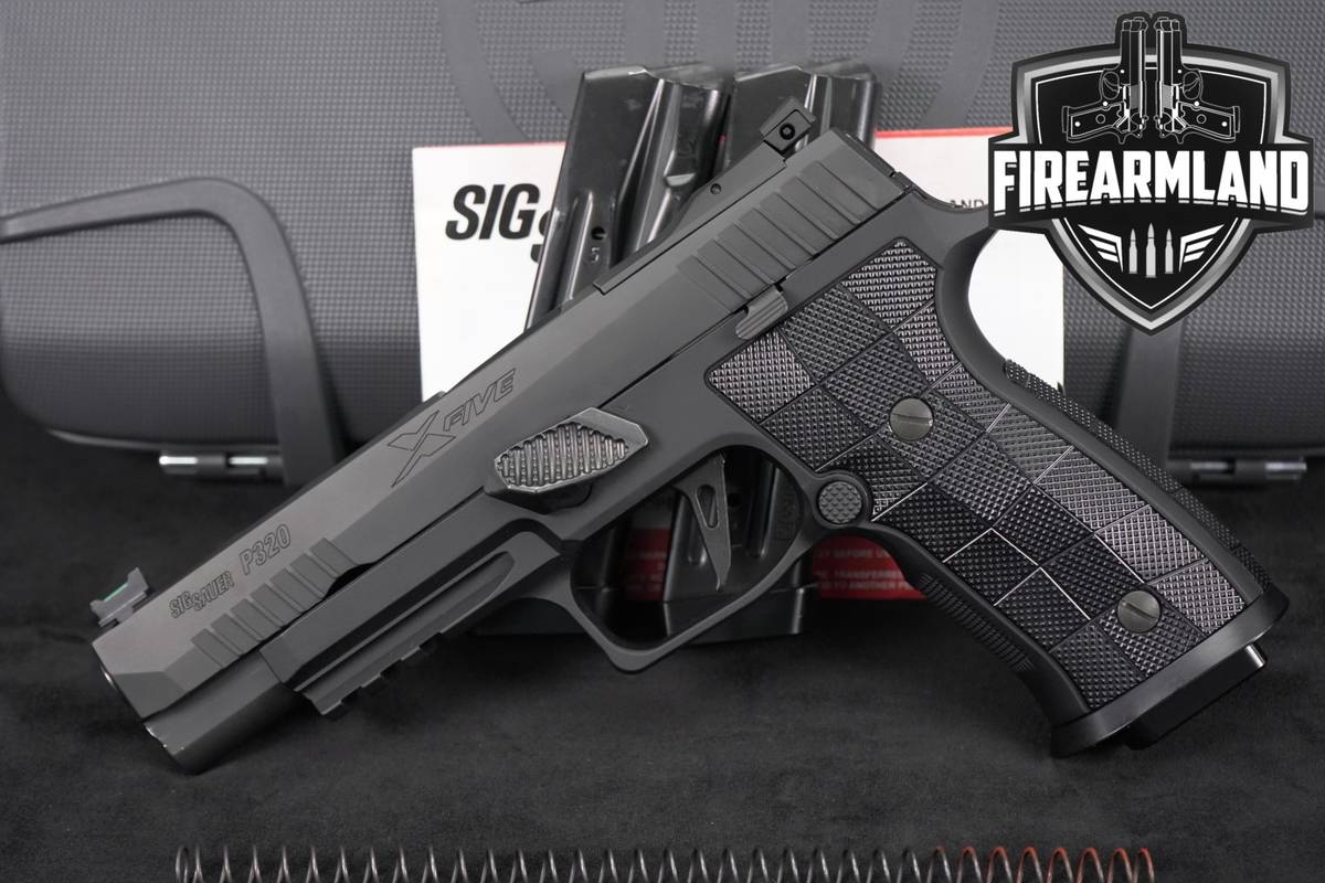 Sig Sauer P320 XFive AXG 9mm Optics-Ready Pro-Cut Slide +3 MAGS & ORIG CASE