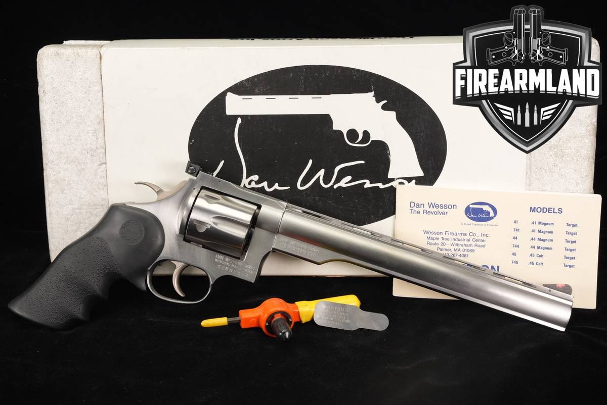 SCARCE Dan Wesson Model 741 V 41 Rem Magnum 10" Stainless DA/SA +ORIG BOX