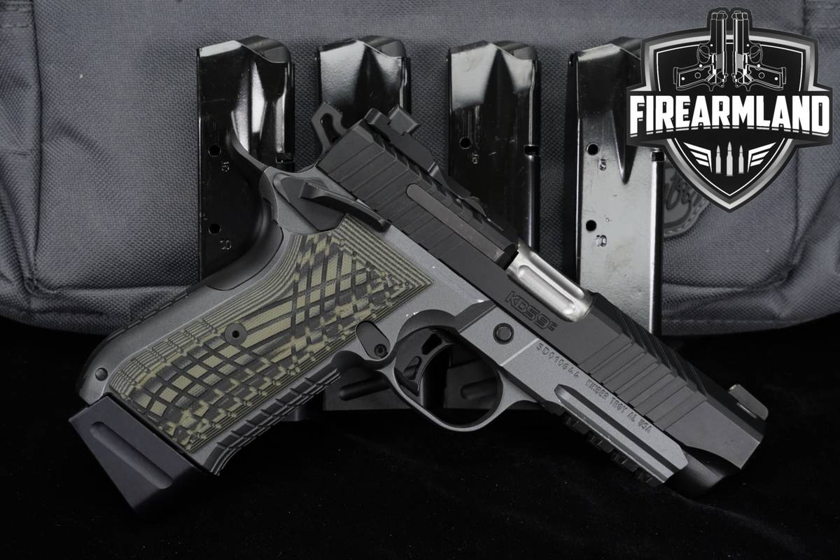Kimber KDS9c Rail 9mm Optics-Ready 4.09 Two-Tone Black & Gray +5 MAGS, CASE