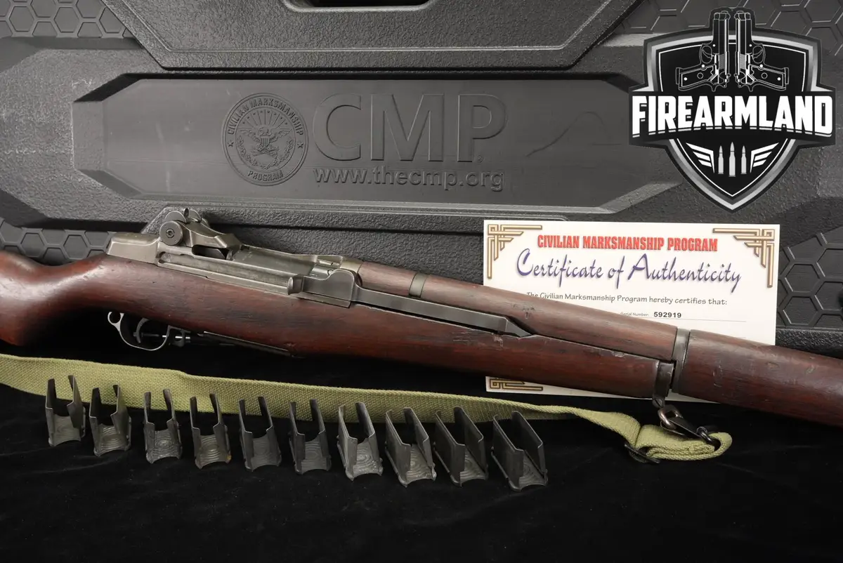 1942 Springfield Armory M1 Garand CMP Service Grade 30-06 24" +CASE, COA