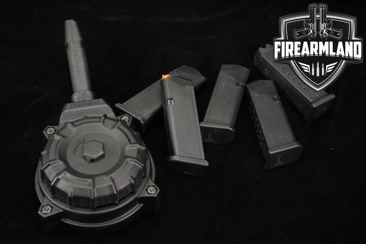 SIX (6) Glock 19 G19 15 & 50 Round Magazines 9mm Luger Mags