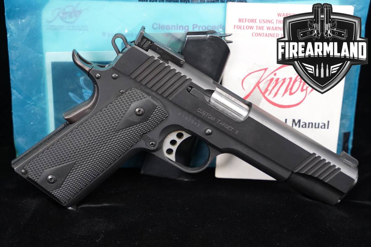 Kimber Custom Target II 45 ACP 1911 5" Black Defense +2 MAGS