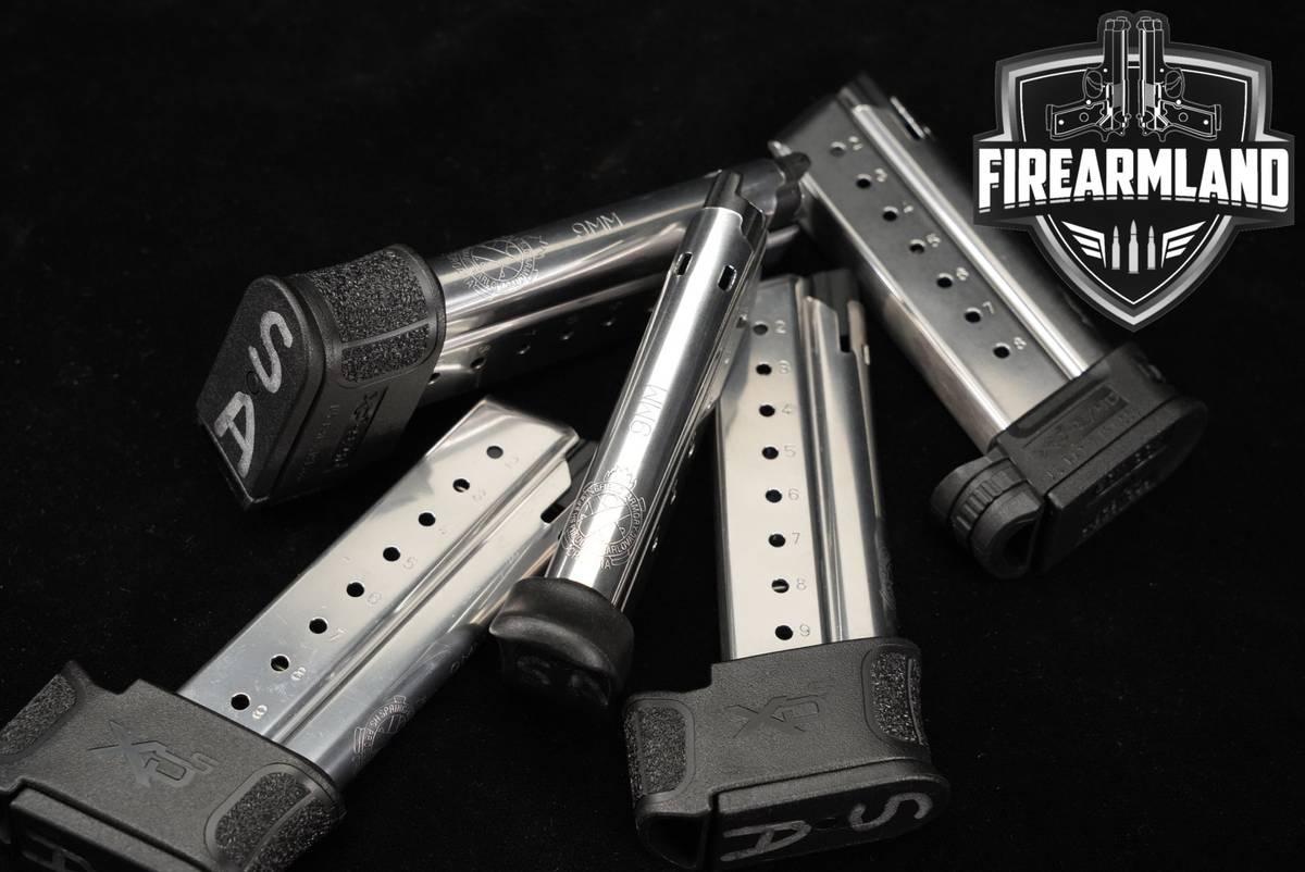 FIVE (5) Springfield Armory XDS Magazines 9mm Luger XD-S Mags
