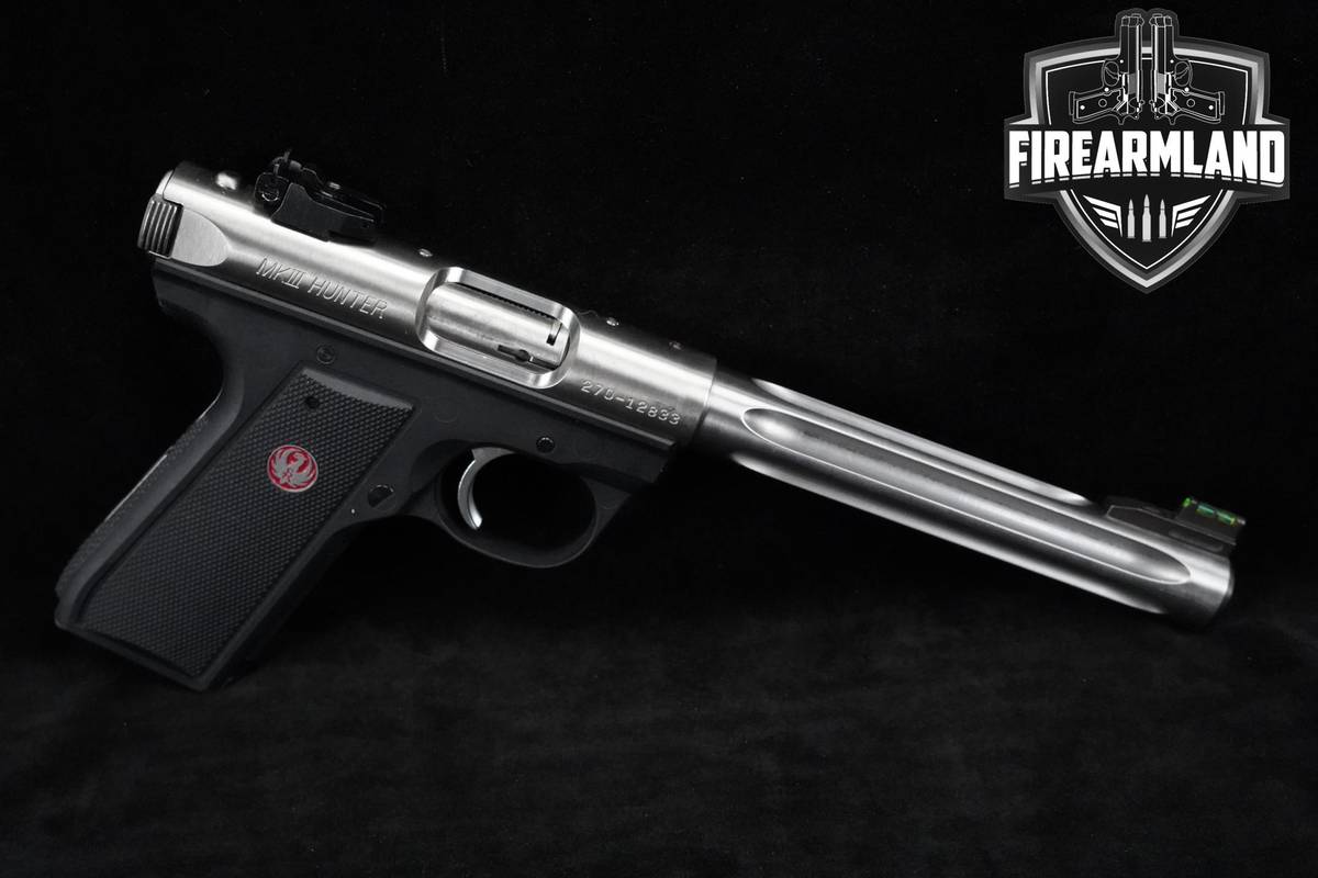 Ruger 22/45 Mark III Hunter 22LR 6.88" Two-Tone Stainless MK-3 2245 +2 MAGS