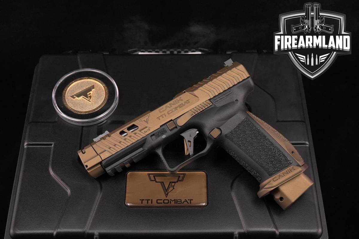 TARAN TACTCIAL! Canik TTI Combat 9mm 4.6" Bronze Cerakote +FULL KIT w/ CASE