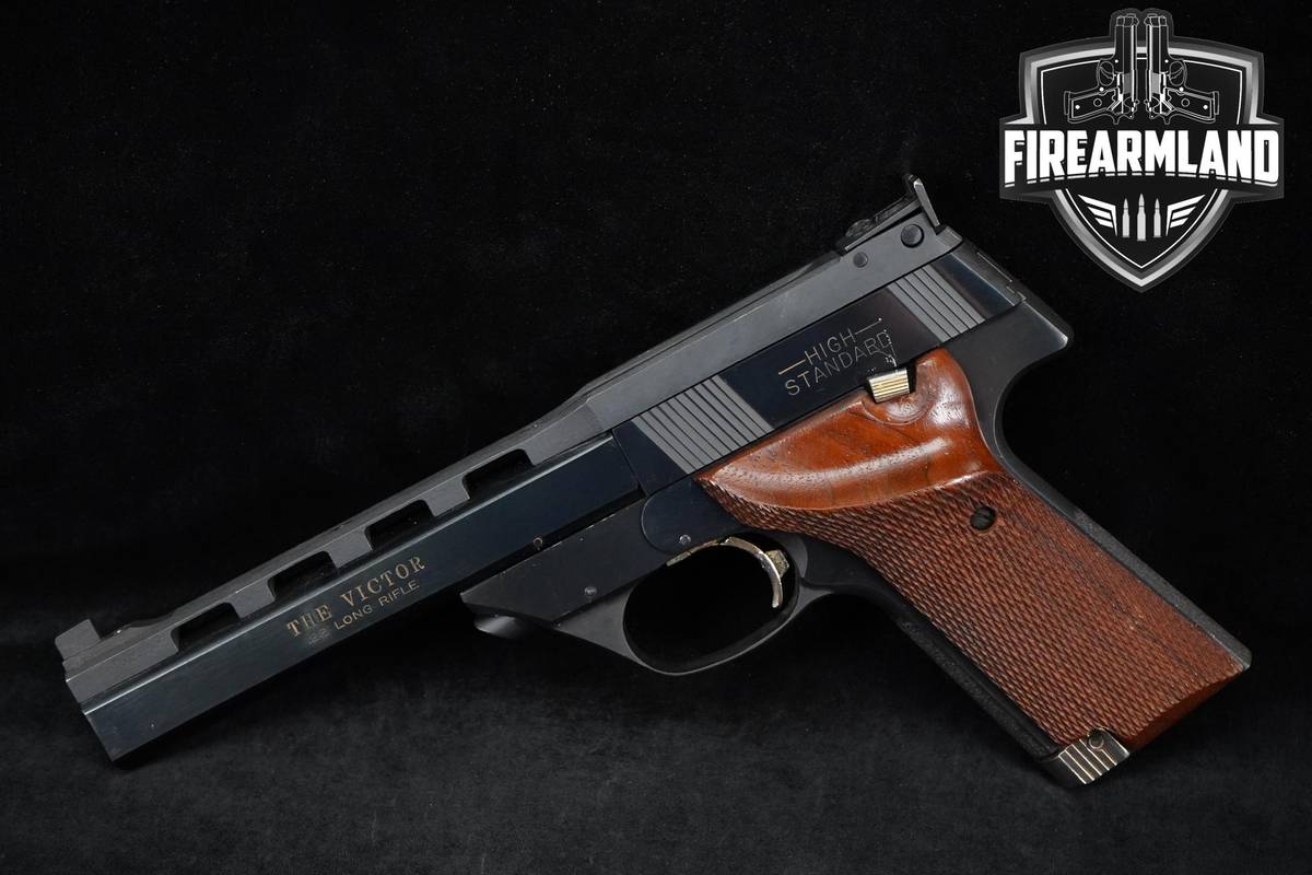 1973 High Standard Model 107 Military The Victor 22LR 5.5 Blued