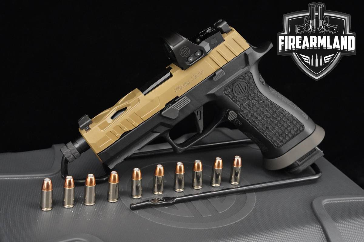 Sig Sauer P320 Spectre TACOPS 9mm CUSTOM WORKS Sig-Sauer P-320 P320 +ROMEO1