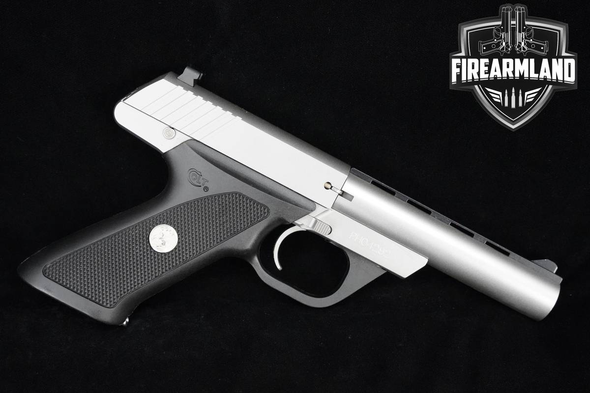 MINTY-GEM! Colt 22 22LR 4.5" Matte Silver Colt-22 +2 MAGS & ORIG CASE