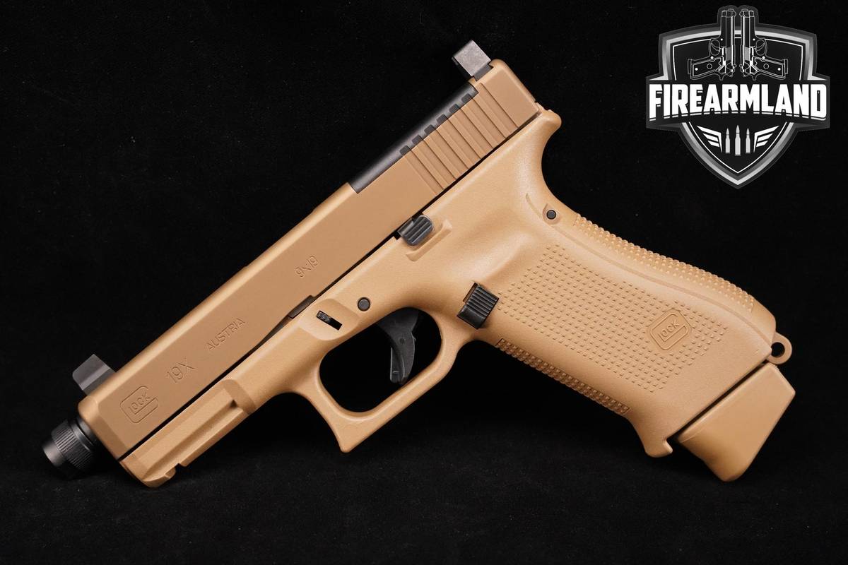 Glock 19X MOS TB 9mm 4.6" FDE Glock G19X G-19X +2 MAGS & ORIG BOX