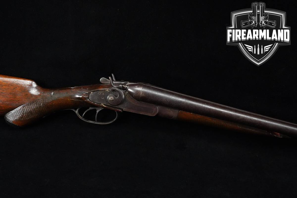 WALL HANGER American Gun Co. Side-By-Side 12-Gauge Blued SxS Shotgun