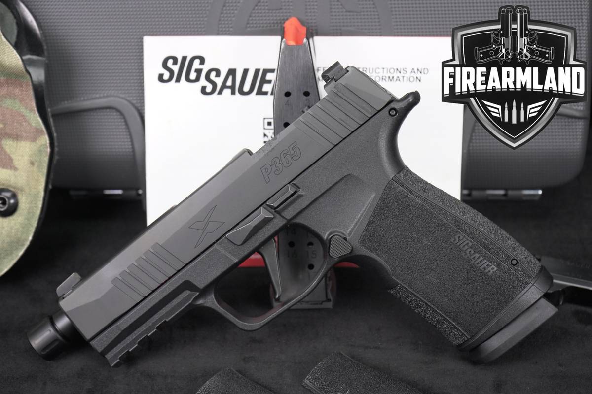 Sig Sauer P365 XMacro 9mm 4.4" P 365 X Macro THREADED +2 MAGS, ORIG CASE