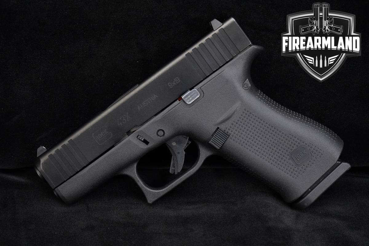 Glock 43X Slimline 9mm 3.41" G43X +2 MAGS & ORIG CASE