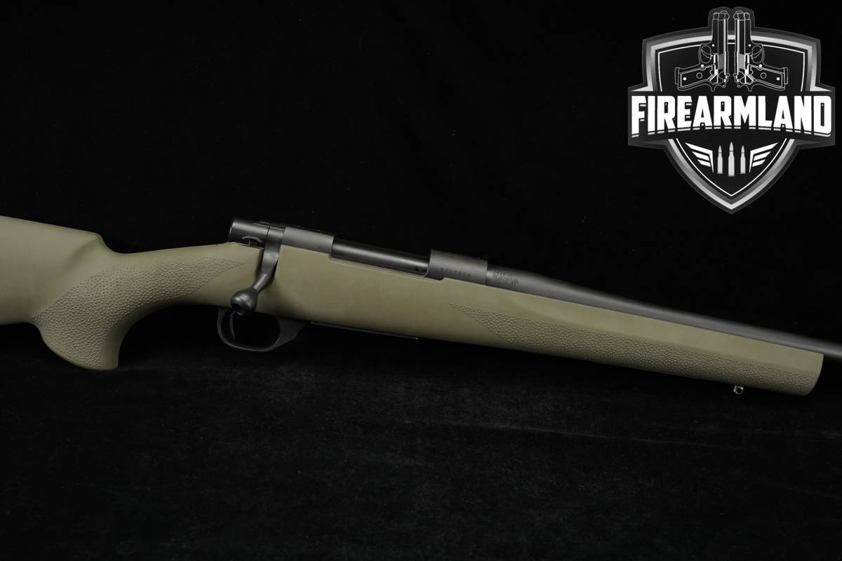 Howa Model 1500 Hogue Youth 243 Win 22" Blued & OD Green THREADED +ORIG BOX