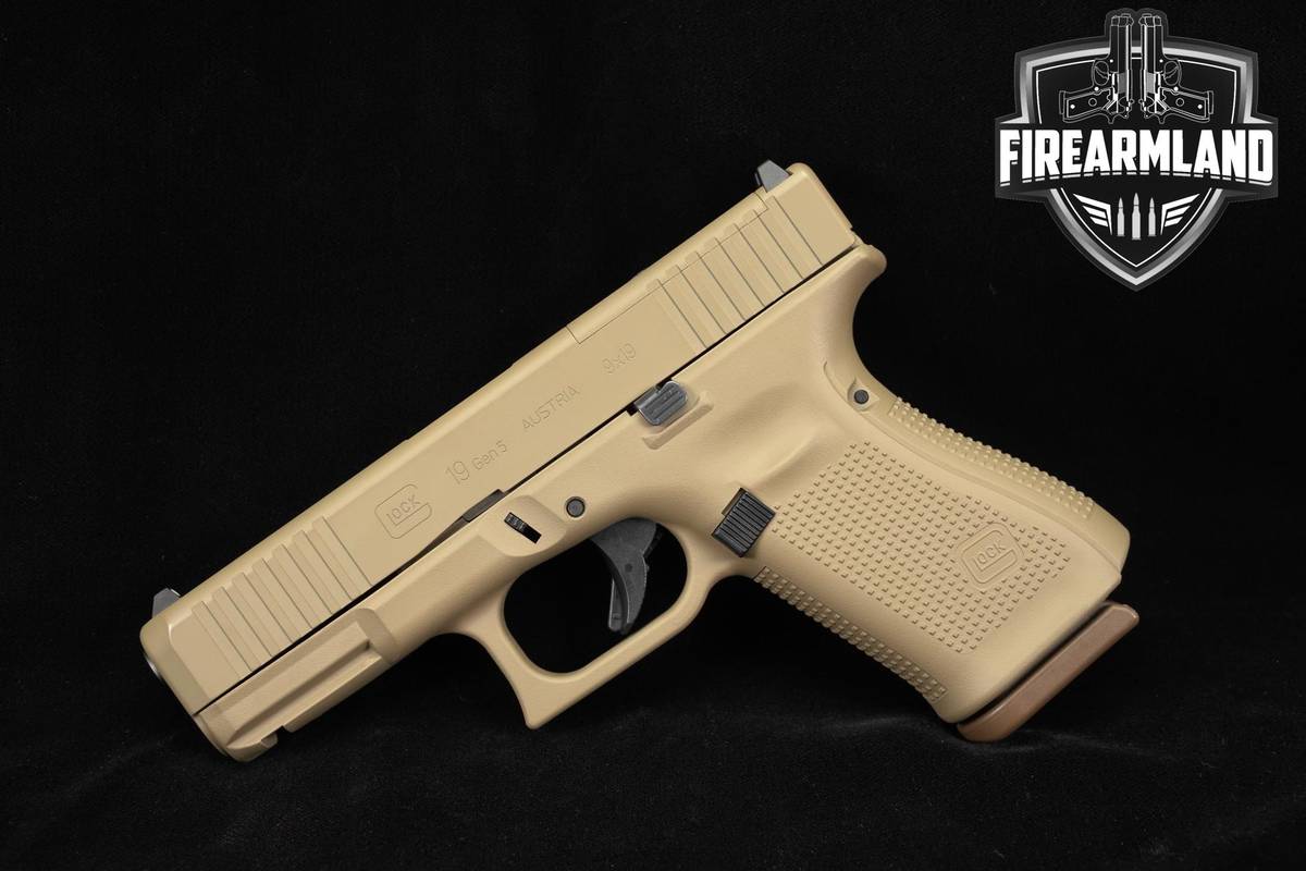 Glock 19 Gen5 MOS 9mm 4.02" FDE G Gen 5 +7 MAGS & ORIG CASE TYR TRIGGER KIT