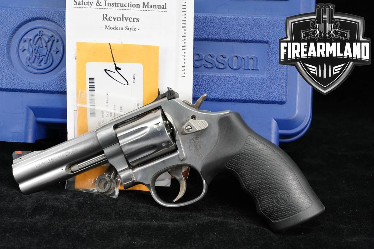 Smith & Wesson S&W Model 686-6 357 Magnum 4" Stainless +ORIG CASE, PAPERS